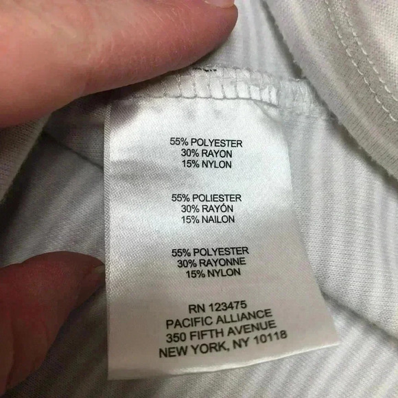 Jones New  York Tank Top Grey & White Striped Size Small - Picture 12 of 16